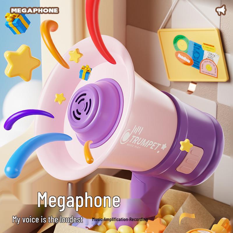 

Мини брелок-мегафон с циклической записью - Маленький игрушечный динамик, подвеска на шнурке