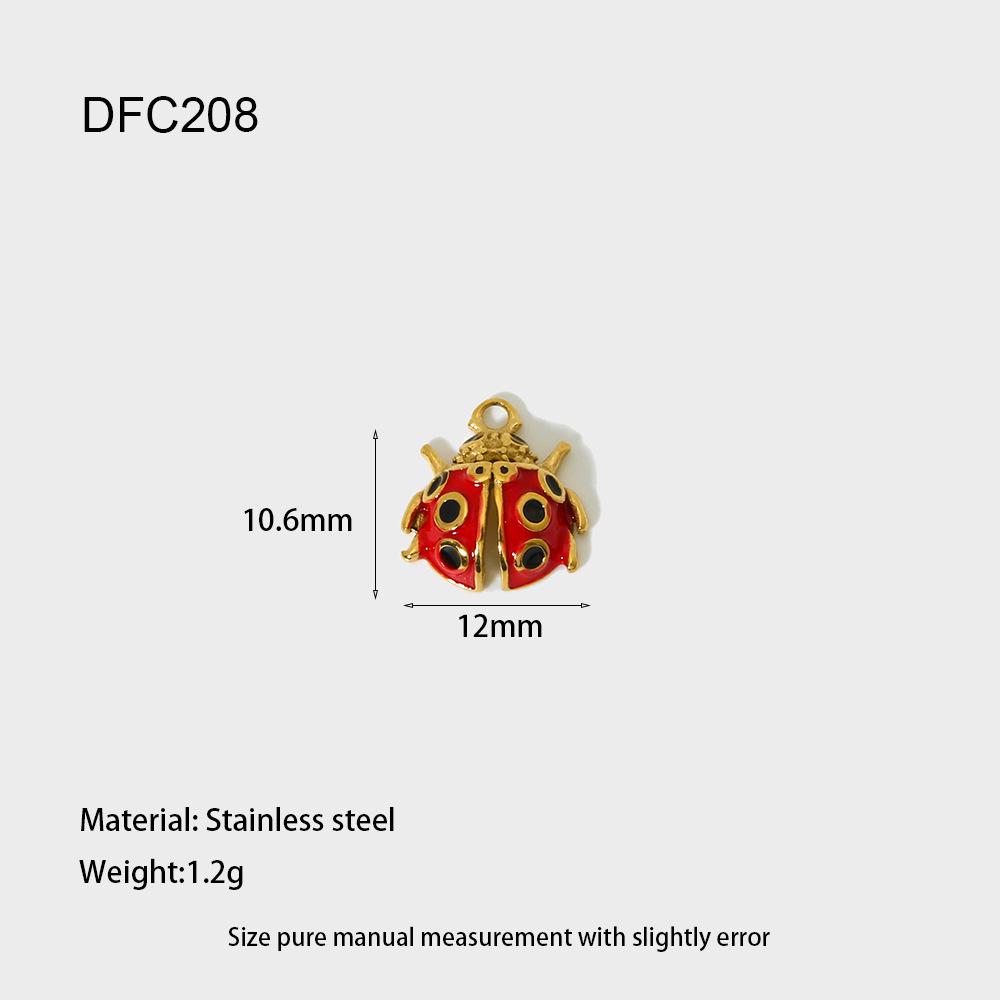 Three-Dimensional Ladybug & Goldfish Pendant DIY Jewelry Accessory