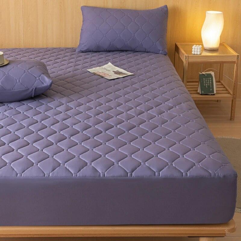 Wasserdichtes Spannbetttuch, verdickter elastischer Matratzenbezug, Bettwäsche, Tagesdecken für Doppelbett, King-Size-Bett, Matratzenauflage-Schutz