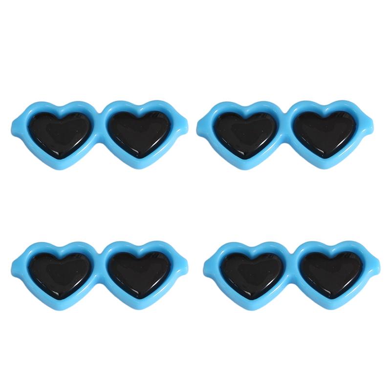 10pcs/bag Acrylic Heart-Shaped Glasses DIY Crafts To Make Jewelry Accessories