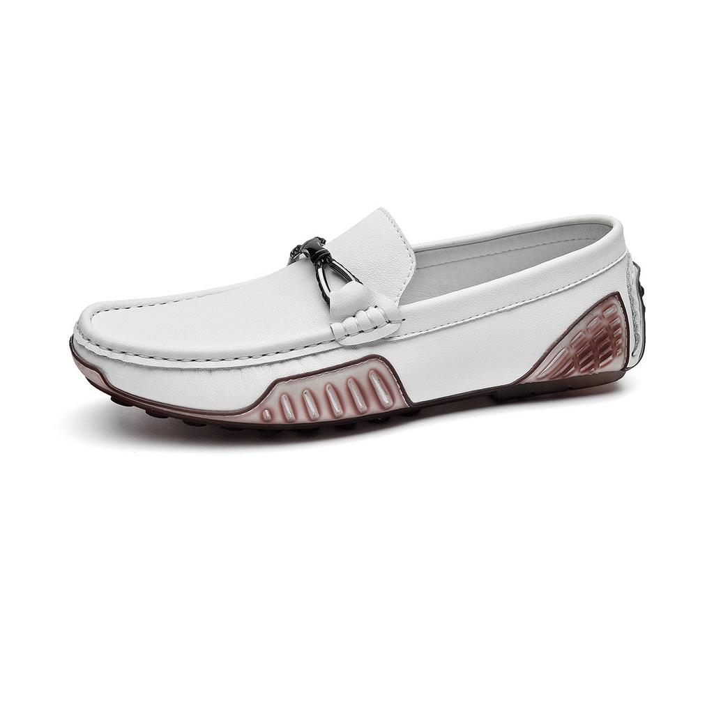 Elegantes Style Mens Casual Shoes Spring Summer Men Loafers Real Leather Moccasins Breathable Men Slip On Boat Shoes Drive Flats
