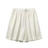 Loose Knit Five-Point Shorts Women Bottoms Ivory-White 962628302-2