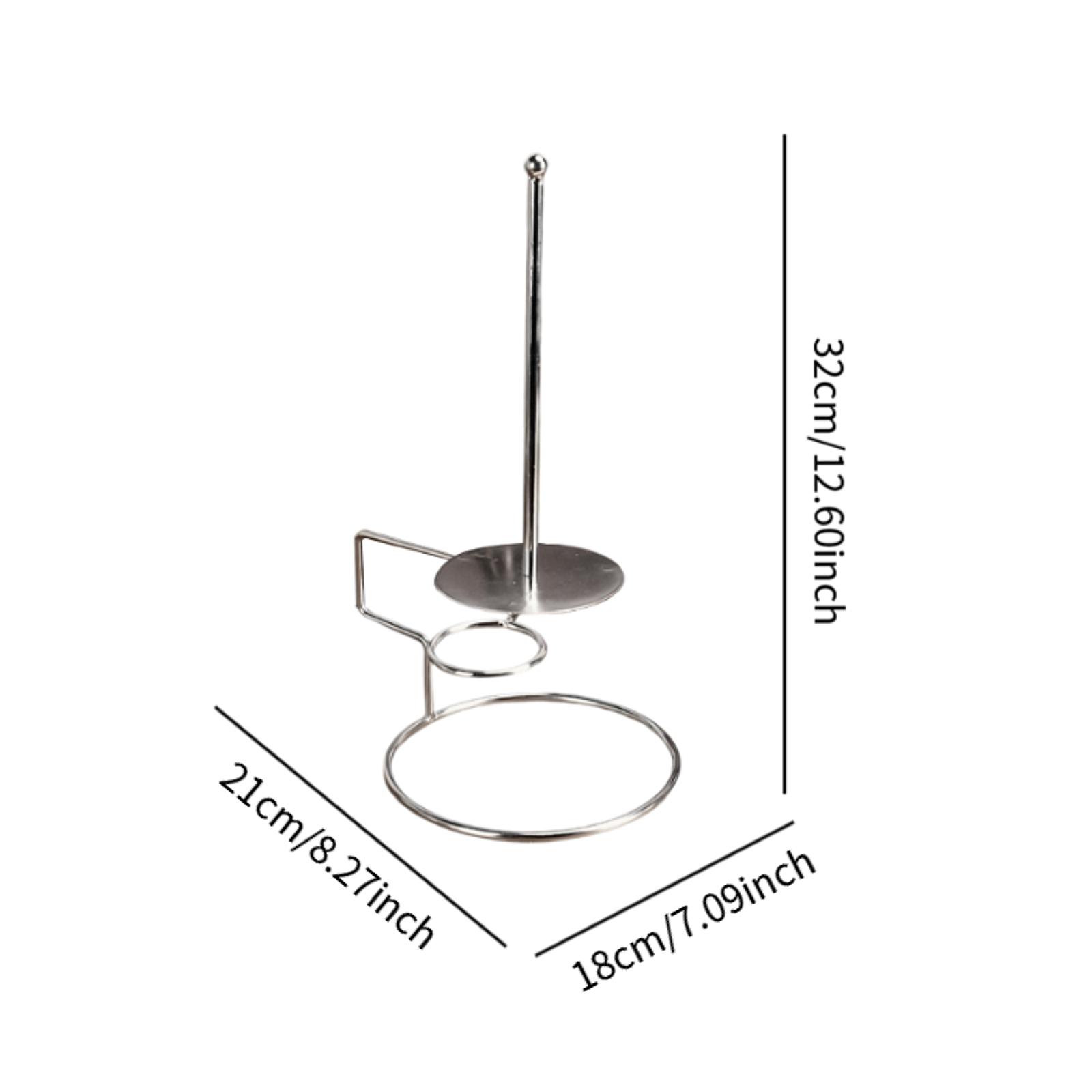 

Stainless Steel Onion Ring Tower with Sauce Cup Holders Ice Cream Cone Holder for Baby Shower Wedding Kitchen Tool