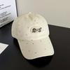 Cartoon Cat Bear Cat'S Ears Baseball Hats New Women Sunshade Polka Dot Versatile Sweet Fashion Niche Peaked Caps