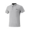 Simple Solid Color Comfortable Breathable Versatile Casual Short Sleeve Polo Shirt Men Tops Geological-Gray APLV047-5
