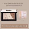 Chen Shi'An's Three-Color Sculpting and Highlighting Palette, Non-Smudging Matte Contouring and Pearlescent Brightening All-In-One Face Shadow Palette