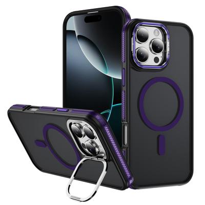 Hot Selling for IPhone16E Phone Case 2-in-1 Skin Feel for Apple 16 Stand Magnetic Phone Protective Case