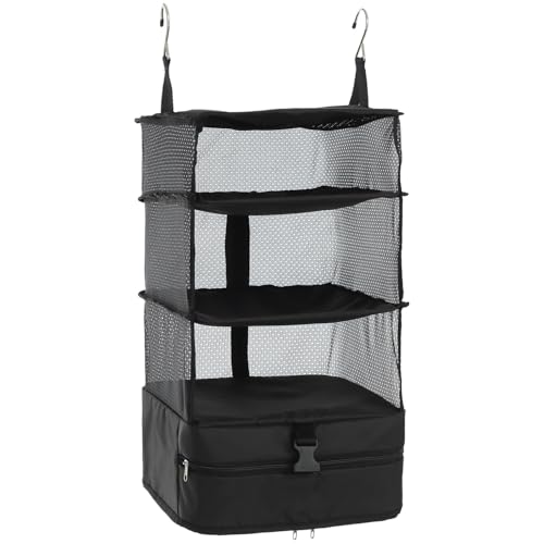 

Tabitra Closet Hanging Storage Inner Bag, Clothes Rack, Storage for Travel, Business Trips, Closet Storage Box, Hanging, Space-Saving, Large Capacity,