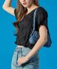 KOLEAT Summer Cooling Marmont V-Neck Crop Plain Short Sleeve T-Shirt [Black]