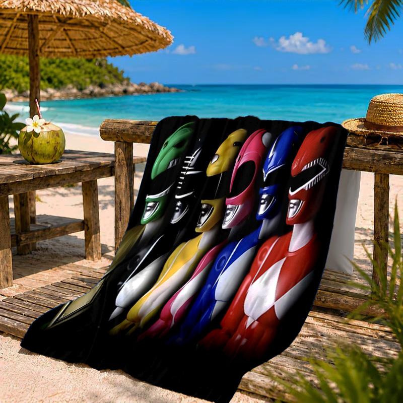 Rangers Team-up Beach Towel Microfiber Beach Towel, Lightweight and Quick-Dry, for Summer Travel, Swimming Pool Fan Birthday Gift