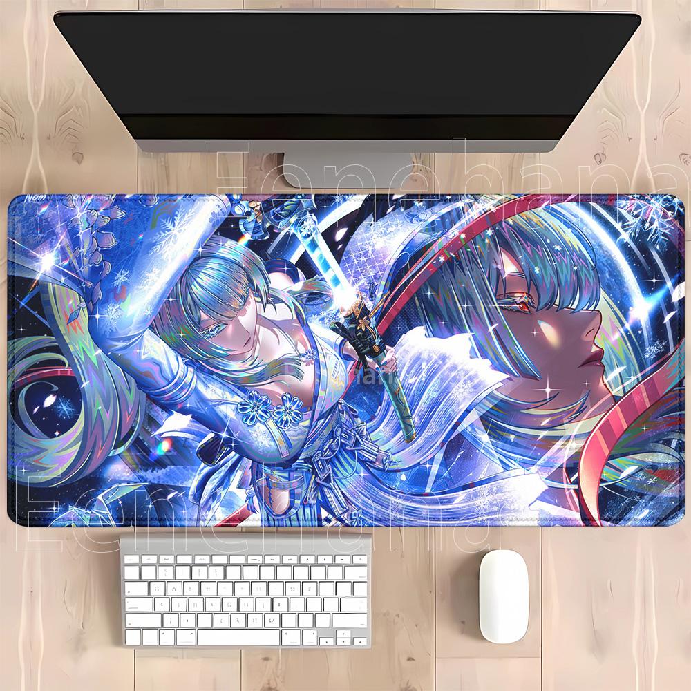 Hiyuki Gaming Wuthering Waves Mousepad Pc Office Accessories Keyboard Xxl Mouse Pad Anime Sexy Girl Rubber Hd Printing Desk Mat