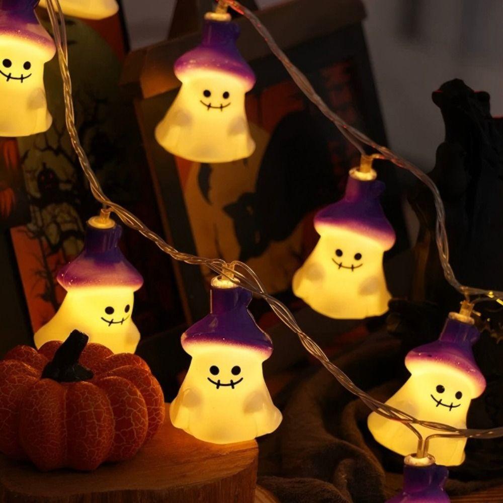 Creative Purple Cap Ghost Light String Cartoon LED Ghost Light String Home Decor