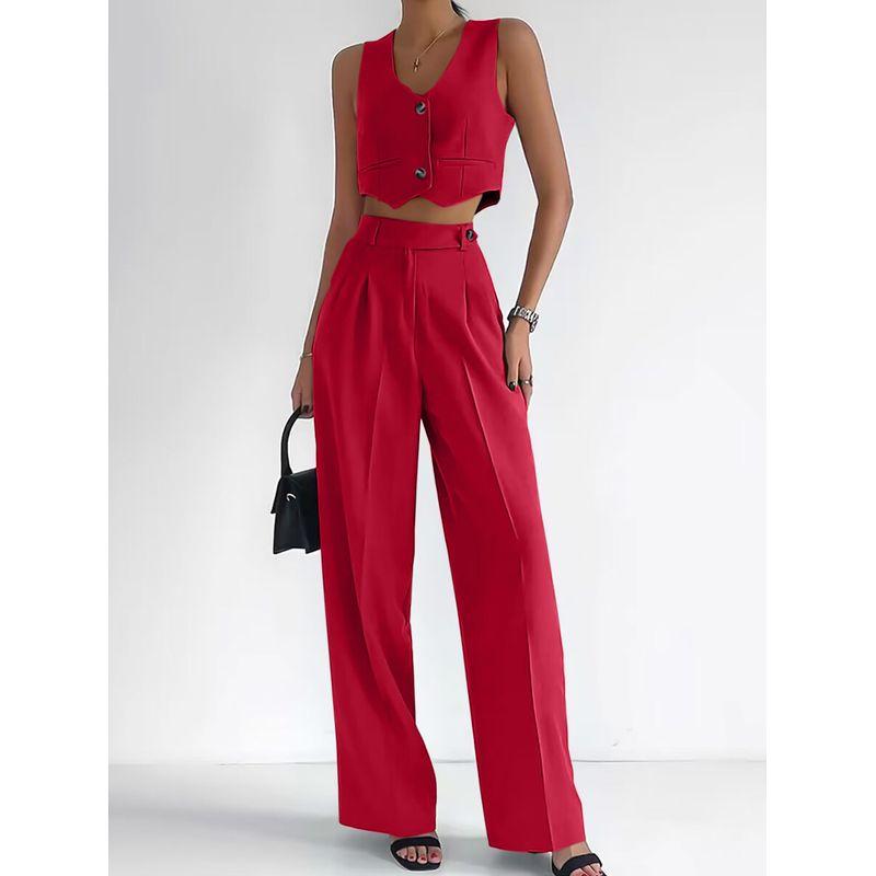 Fashion Casual Vest Temperament Set Women Clothes Spring/Summer Casual Vest Temperament Set