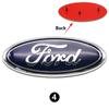 22.5X9cm Car Front Grille Emblem Sticker Rear Trunk Decal Replacement Accessories For Ford F150 F250 Edge Escape Transit Fusion HNQJR1