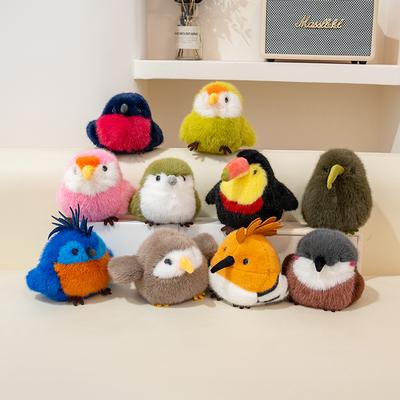High-Quality Kawaii High-Quality Parrot High-Quality Kiwi High-Quality Toucan High-Quality Owl High-Quality Plush High-Quality Keychains