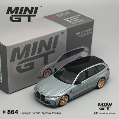 MINIGT 864 Metallicgrau BMW M3 Competition Touring Brooklyn 1:64 Legierung Auto Modell