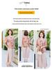 Elegant Chinese-Style Summer Two-Piece Outfit for Moms