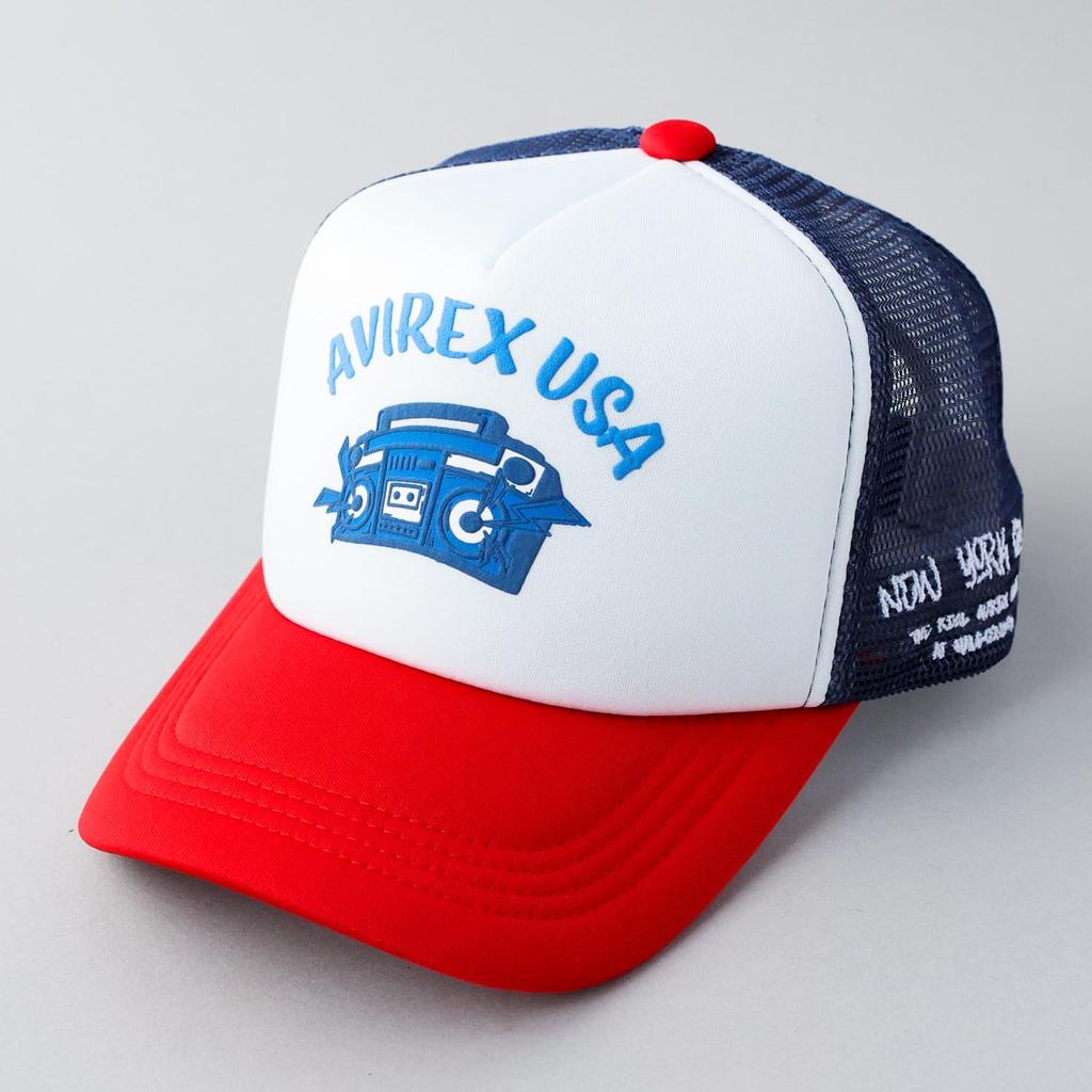 Gorra de Béisbol Militar de Malla Auténtica AFA Blanca [AVIREX], Gorra, Sombrero, Gorra, Para Hombre, Negro, Profundo, Primavera/Verano, Gorra, Logotipo,