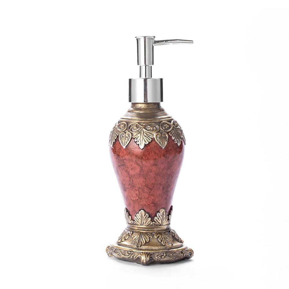 Proof Pump Retro Agate Soap Dispenser Refillable Hand Soap Jar Resin Bath Lotion Container Kitchen