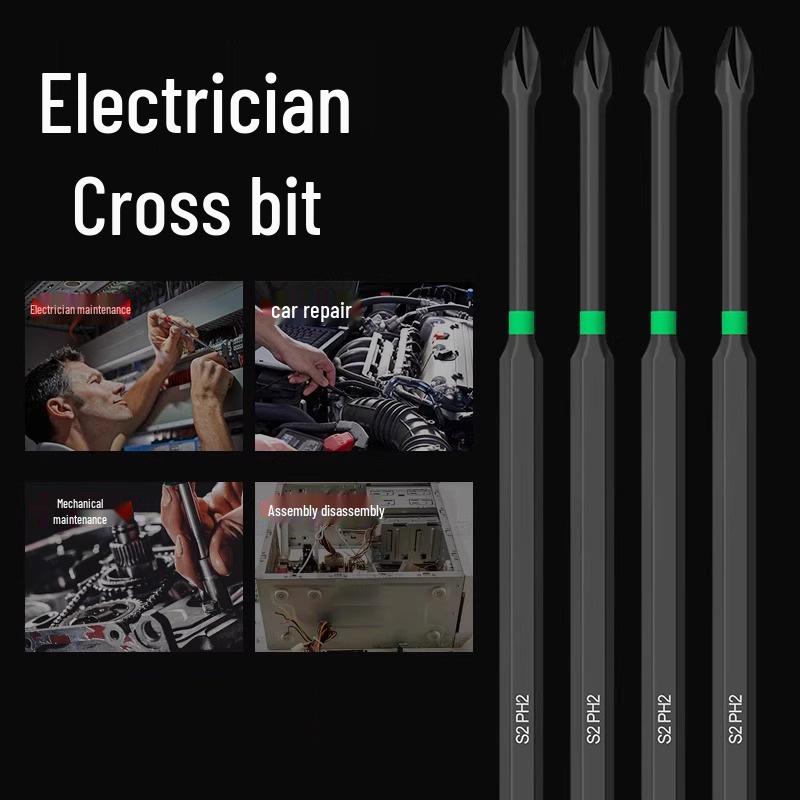 New Arrival: Magnetic Phillips Head Bit - Non-Slip, High Hardness, Tungsten Steel for Electric Drills