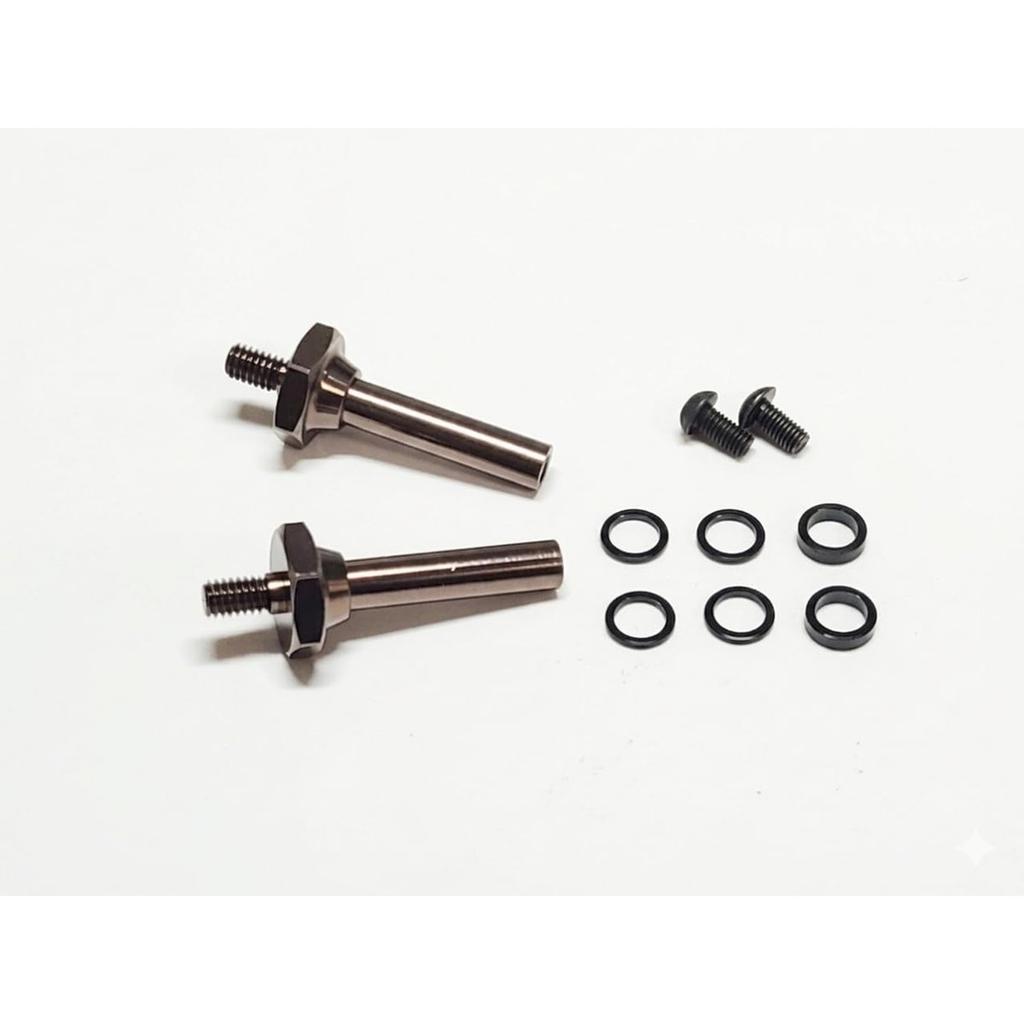 RC-ART Aluminum Front Axle (Integrated Hub) for Futaba Knuckle Servo