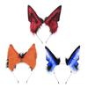 Plush Ear Hairband Faux Furs Animal Ear Headband for Cosplay Party Costume Hairhoop Theme Event Animation Props Headwear