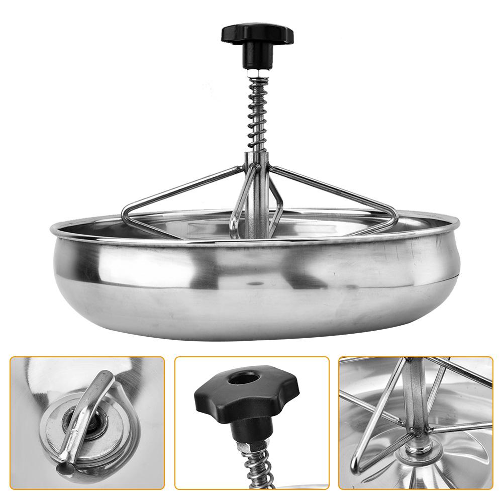 1Pc Stainless Steel Piglet Feeding Sow Milk Trough Food Tray Pig Feeder Bowl Livestock Fodder S