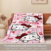 1pc Cute, Hello Kitty, BowDigital Print Fleece Blanket - Contemporary Style, Suitable for All Seasons, Perfect for Home, Travel, or Camping
