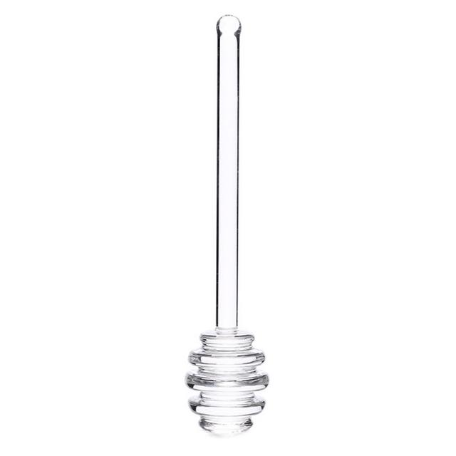 2023 New 1Pcs Honey Spoon Glass Honey Dipper Stick Syrup Dispenser Spoon Jar Stick Kitchen Accessories Server Honey For Honey
