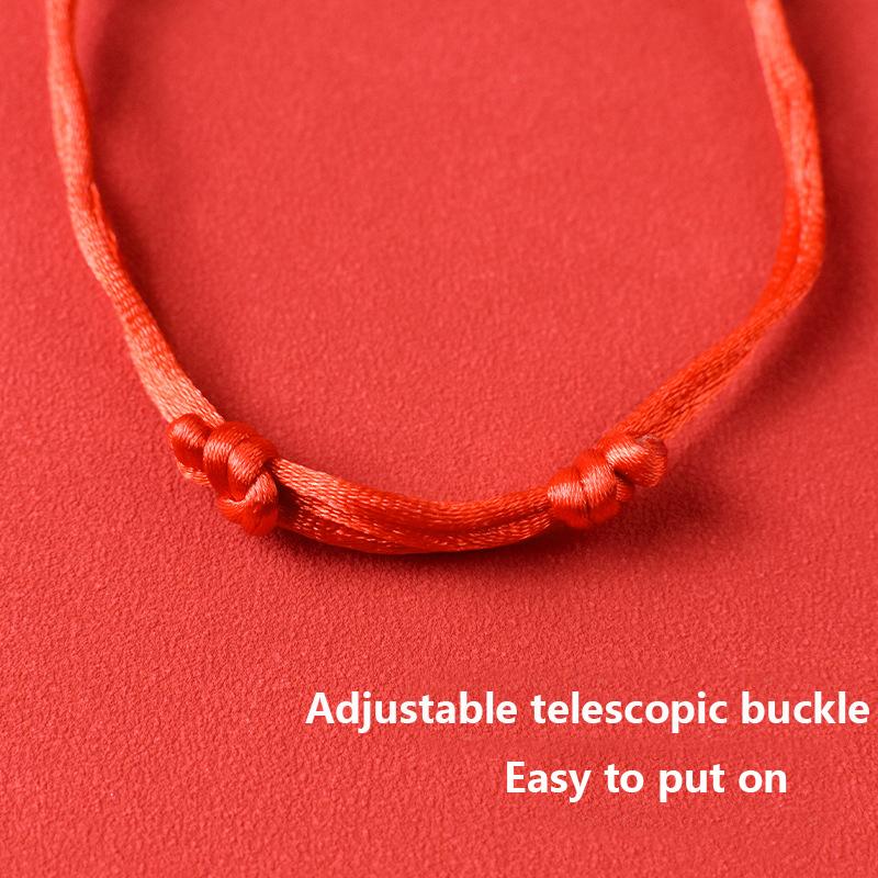 Kočičí obojek Červený provaz Pletený obojek Nastavitelný Nový rok Tradiční Štěstí Požehnání Domácí mazlíčci Štěňata Psí zvonek Náhrdelník Doplňky pro domácí mazlíčky