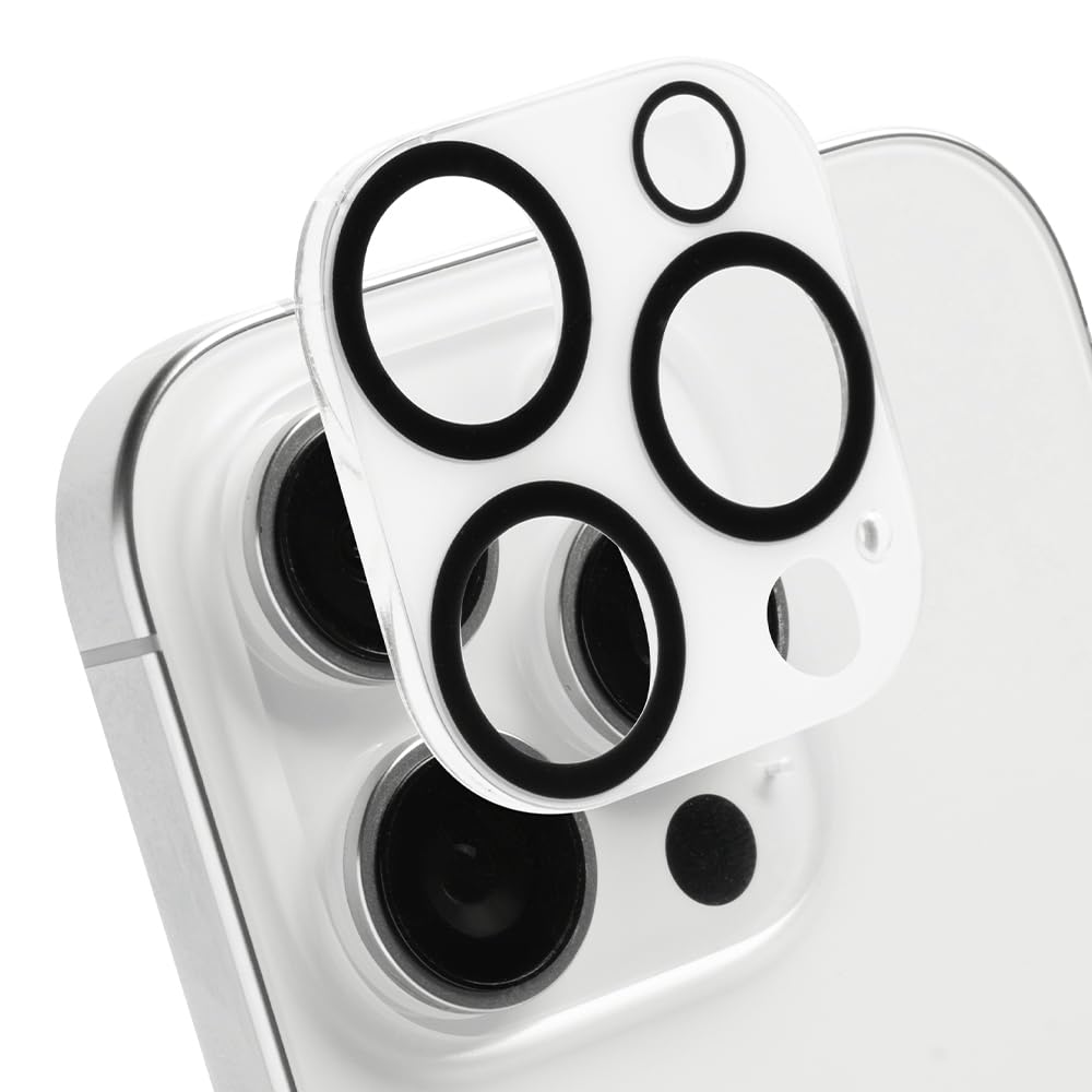 iFace iPhone 16 Pro Max Camera Lens Protector with Tempered Glass 16 16 Pro 16 Pro Max Camera Lens Camera Lens Camera Lens 9H Scratch Pro/16 (White)