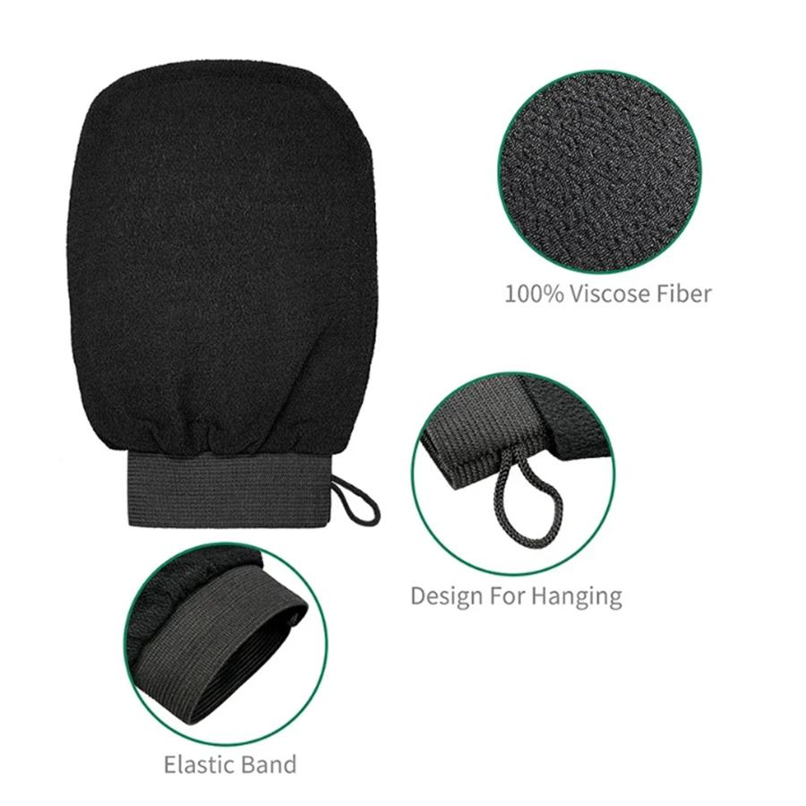 1/2/3ks Hammam Koupelová Peelingová Rukavice Exfoliační Tělová Obličejová Opalovací Masážní Rukavice Exfoliátor Rukavice Koupel Sprcha Mytí