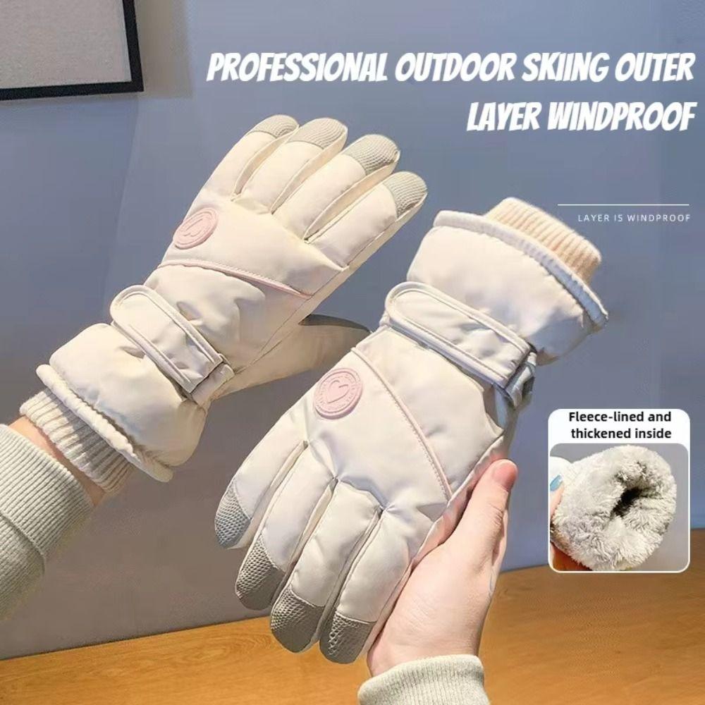 Touchscreen Winter Skihandschuhe Rutschfeste Fahrradhandschuhe für Damen Erwachsene