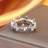 2026 Blue Butterfly Ring Female Simple High-value Index Finger Ring Light Luxury Unique Sweet and Cool Wind Open Ring
