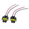 2 Pcs Car Headlight H8 H9 H11 Wire Connector Cable Plug Adapter Wiring Harness Small Line Fit For Fog Lamp Bulb Socket 12V