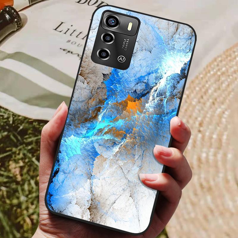 

For ZTE Blade A72 Case 6.75 Shockproof Flower Back Cover For ZTE Blade A72 astronaut Soft Silicone Phone Fundas A 72 Bumper ZTE Blade A72