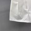 2025 Women's White High-Waist A-Line Suit Shorts - Casual, Slimming, Versatile Wide-Leg Pants for Summer