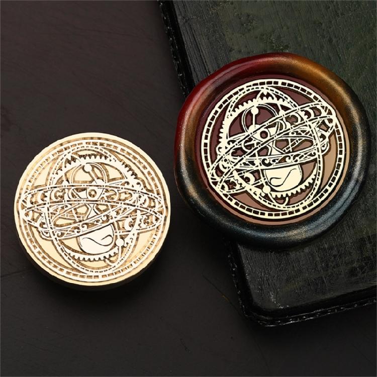 Compasses Wax Seal Stamp for Album Cards Photo Scrapbooking Wedding Decorations Astronomical Series Sealing Waxed Stamp