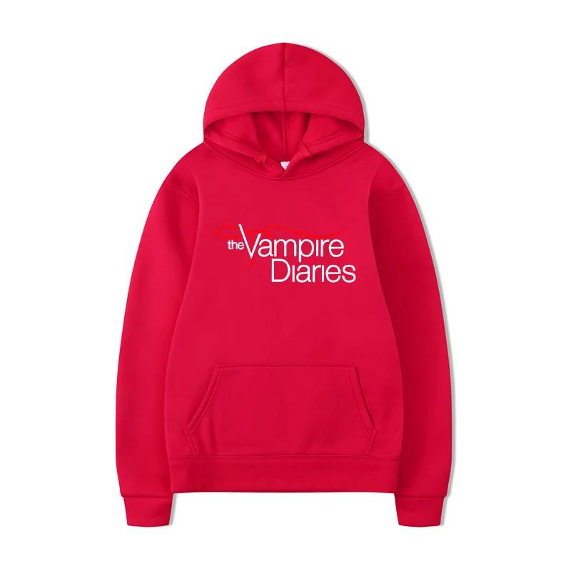 2025 Vampire Diaries Hoodie Unisex Hoodies Long Sleeve Winter Jumper Sweatshirt Boyfriend Gift Casual Hooded Coat Streetwear
