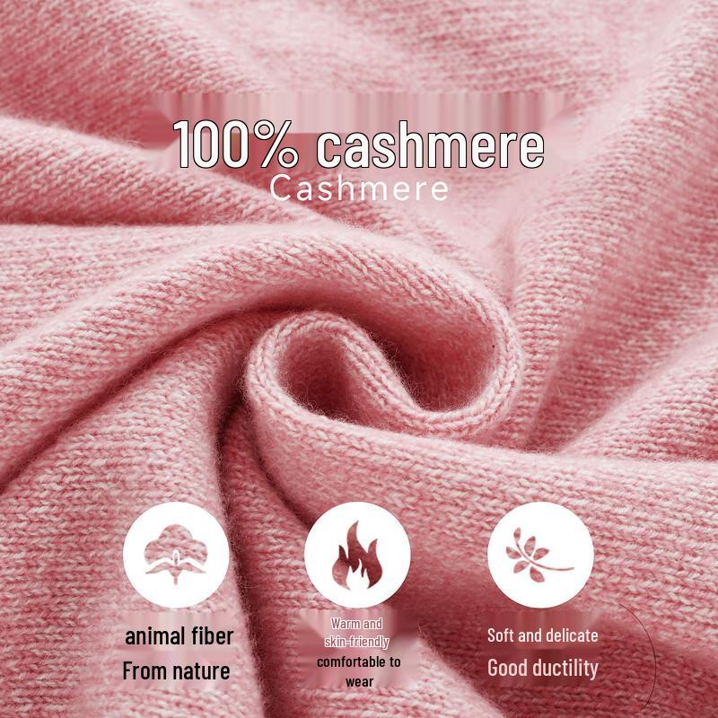 Zhaojun Women's Cashmere Half-Zip Cable Knit Sweater