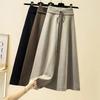 Autumn/Winter Knitted Half Skirt Autumn/Winter New Mid Length Large Swing Skirt Women's Skirt