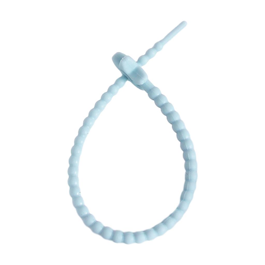 22cm Candy-Colored Stars Silicone Rope Data Line Binding Tape DIY Jewelry Key Chain Accessories Dress Tags Rope