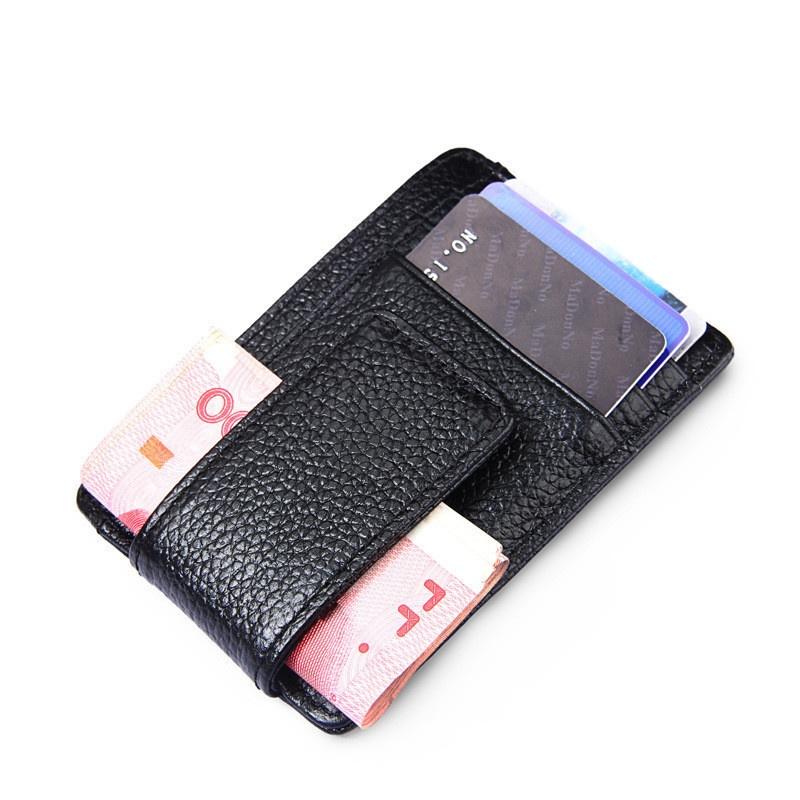 Money Clip, Front Pocket Wallet, Leather RFID Blocking Strong Magnet Thin Wallet
