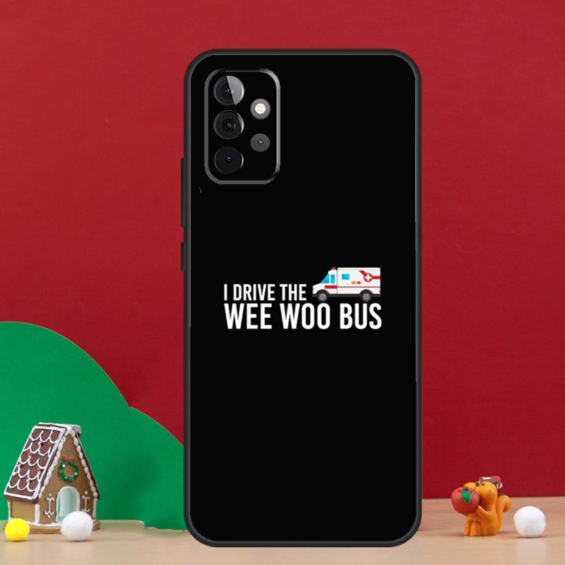 Wee Woo Ambulance Case For Samsung Galaxy A54 A06 A16 A26 A36 A56 A53 A32 A52 A33 A13 A55 A35 A15 A14 A34 A17