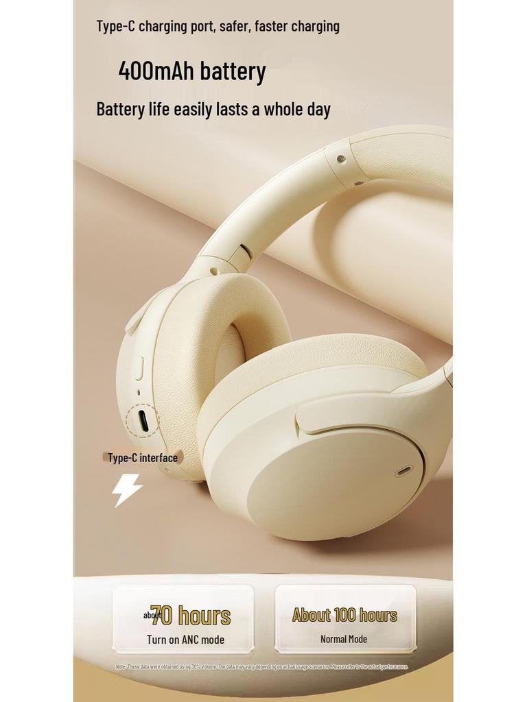 Bluetooth 5.4 Headset for Apple & Huawei Phones - Wireless, Head-mounted Earphones