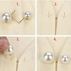 6 Stück Doppelperlen Broschen Pins Anti-Fading Exquisite Elegante Broschen für Damen Pullover Cardigan Clip Mantel Sommerkleid Schmuck