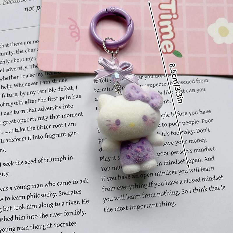 Sanrio Hello Kitty Keychains Cartoon Keyring Hanging Pendant for Backpack Charms on The Phone Bag Ornament Party Gift