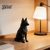 Shepherd Dog Figurine 3D Printed Geometric Ornament Minimalist Sculpture for Nordic Elegant Home Accent Piece Light Luxury Decor Entry Desk