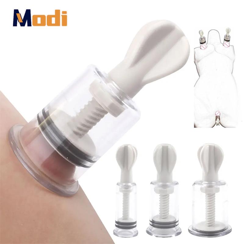 MoDi BDSM Toy Set Pussy Clit Nipple Sucker Clamps Breast Enlargement Vacuum Pump G-spot Stimulate Adult Erotic Sex Toy For Women Men