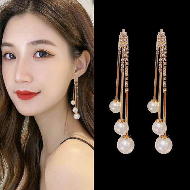 2025 Retro Blume Perle Quaste Ohrringe - Elegante Damen Luxus Hängeohrringe